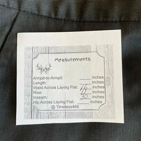 Banana Republic Black Stripes Flat Front Straight Wide Leg Slacks Career Office - Picture 10 of 11